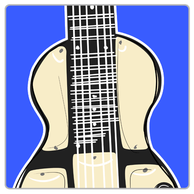 Play Them Blues Lap Steel - Thumbnail - Dresses and Pints - Emma Prill