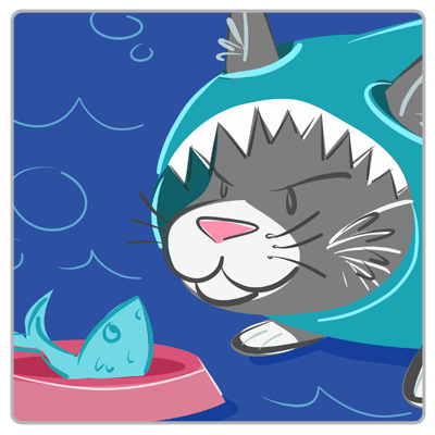 Shark Cat - Thumbnail - Dresses and Pints - Emma Prill